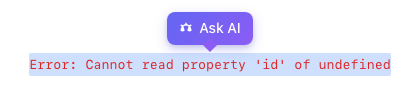 Ask AI popover